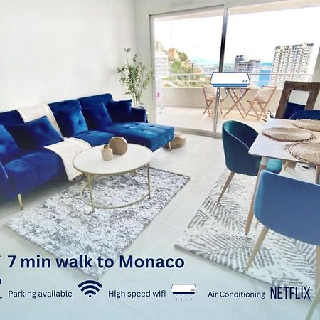 Luxurious Flat At 5 Min By Walk To Monaco, Free Parking And Sea View Apartment Beausoleil Exterior photo